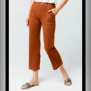 Sky & Sparrow Women’s Pant leggings stretchable material wide Leg w/ Pockets